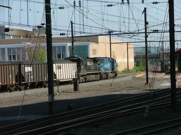 NS Coal Train Heading East Past Harrisburg Station