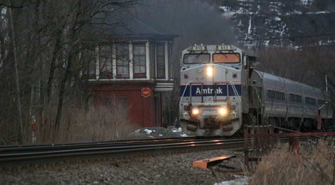 Amtrak Pennsylvanian Leaving Huntingdon