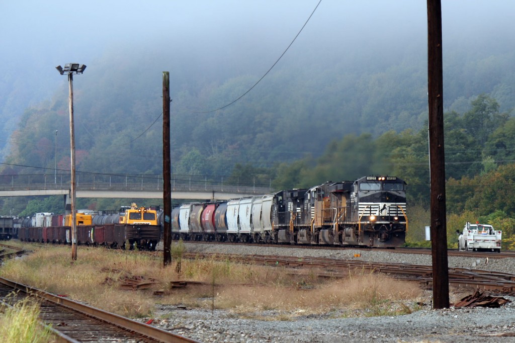 The eastbound manifest that would loom very large in the rest of the day's events arrives in Johnstown.
